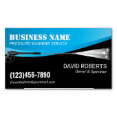 Carte De Visite Magnétique Nettoyage professionnel de la pression de lavage d (devant)