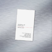 Carte De Visite Magnétique Noir & Blanc Moderne Professionnel Exclusif (In Situ)