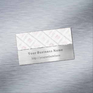 Carte De Visite Magnétique Nom de l'entreprise site Web Rayures scintillantes