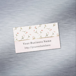 Carte De Visite Magnétique Nom de site Web d'entreprise de fleurs de roses ro
