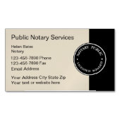 Carte De Visite Magnétique Notaire professionnel (devant)