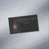 Carte De Visite Magnétique Notes Saxophones Splash Et Musique (In Situ)