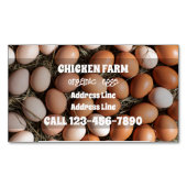 Carte De Visite Magnétique Oeufs de ferme (devant)