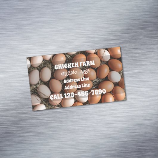 Carte De Visite Magnétique Oeufs de ferme (In Situ)