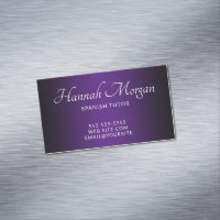Ombre Élégant Noir et Violet Royal