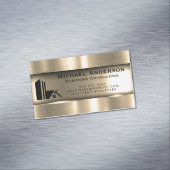 Carte De Visite Magnétique Or métallique | Logo immobilier (In Situ)