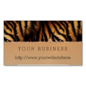 Carte De Visite Magnétique Orange Black Tiger (devant)