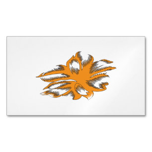 Carte De Visite Magnétique Orange jaunâtre, Jaune orangé