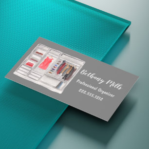 Carte De Visite Magnétique Organisateur professionnel Watercolor