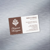 Carte De Visite Magnétique Ornate, élément | BROWN (In Situ)