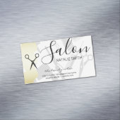 Carte De Visite Magnétique Outillage de salon de cheveux et d'or brossé (In Situ)