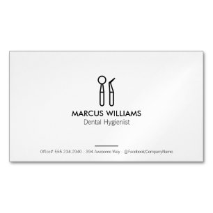 Carte De Visite Magnétique Outils dentaires
