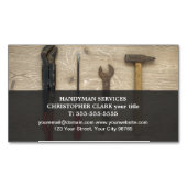 Carte De Visite Magnétique Outils main Cool moderne Handyman magnétique (devant)