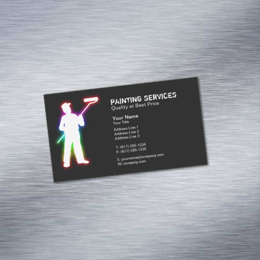 Carte De Visite Magnétique Painting Services | Painters Black (In Situ)