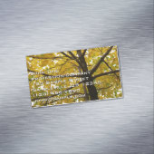 Carte De Visite Magnétique Paire d'érables jaunes Nature d'automne (In Situ)