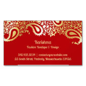 Carte De Visite Magnétique Paisley Elegant (devant)