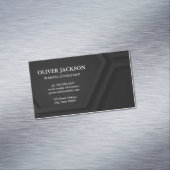 Carte De Visite Magnétique Panneaux géométriques noirs Abstraits (In Situ)