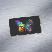 Carte De Visite Magnétique Papillon arc-en-ciel (In Situ)