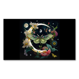 CARTE DE VISITE MAGNETIQUE- PAPILLON DE NUIT