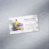 Carte De Visite Magnétique Parfum spa | Salines de bain | Huile (In Situ)