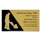 Carte De Visite Magnétique Parquet Et Nettoyage Du Sol (devant)