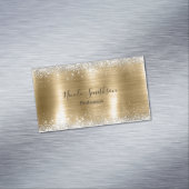 Carte De Visite Magnétique Parties scintillant en or brossé mignonne (In Situ)