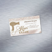Carte De Visite Magnétique Parties scintillant moderne élégant Sèche-cheveux (In Situ)