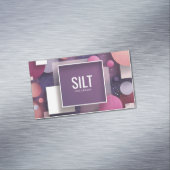 Carte De Visite Magnétique Parties scintillant moderne géométrique texturée (In Situ)