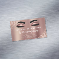 Parties scintillant or rose et extension Eyelash