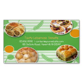 Carte De Visite Magnétique Pâtisseries libanaises arabes (devant)