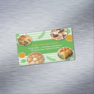 Carte De Visite Magnétique Pâtisseries libanaises arabes