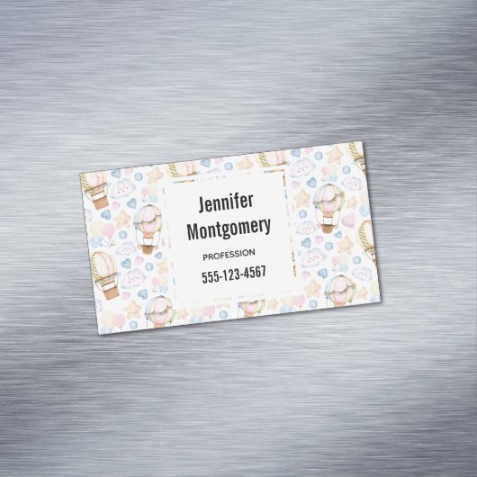 Carte De Visite Magnétique Patters de Whimsical Watercolor (In Situ)