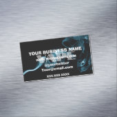 Carte De Visite Magnétique Paysage de Vape de fumée de turquoise (In Situ)