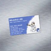 Carte De Visite Magnétique Peintre Peinture Bleue Peinture | Handyman (In Situ)