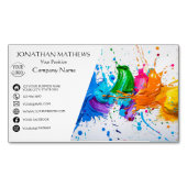 Carte De Visite Magnétique Peinture à l'huile I moderne Abstrait (devant)