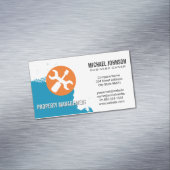 Carte De Visite Magnétique Peinture bleue | Outils main de menuiserie (In Situ)