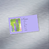 Carte De Visite Magnétique Peinture Lupine - Art Fleur Original (In Situ)