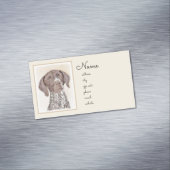 Carte De Visite Magnétique Peinture pointeur germanique - Art original (In Situ)