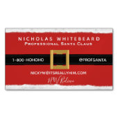 Carte De Visite Magnétique Père Noël professionnel moderne (devant)