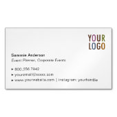 Carte de visite magnétique personnalisé Élégant mi (devant)