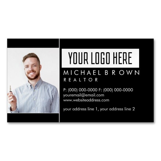 Carte De Visite Magnétique Photo immobilière (devant)