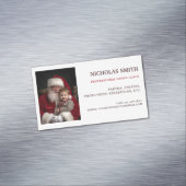 Carte De Visite Magnétique Photo professionnelle du Père Noël (In Situ)