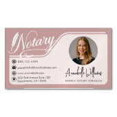 Carte De Visite Magnétique Photo Publique Notaire Moderne (devant)