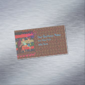 Carte De Visite Magnétique Piano Player Et Notes De Musique 2 (In Situ)