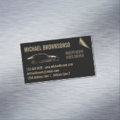 Carte De Visite Magnétique Pilote indépendant Siège de voiture or (In Situ)