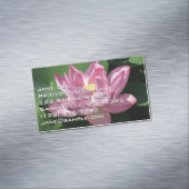 Carte De Visite Magnétique Pink Lotus Flower IV (In Situ)