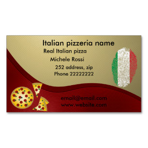 Carte De Visite Magnétique Pizzeria italienne