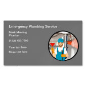 Carte De Visite Magnétique Plomberie de service (devant)