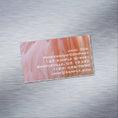 Carte De Visite Magnétique Plumes de Flamant rose dans les tons roses (In Situ)