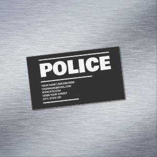 Carte De Visite Magnétique Police